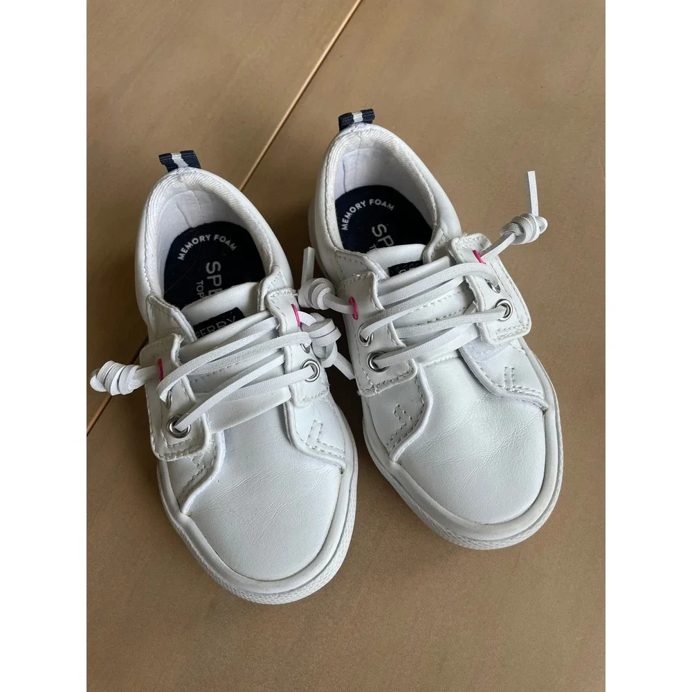 Sperry Kids Toddler Pier Wave Jr No-Tie Fixed Barrel Laces Sneakers Shoes Sz 6.5